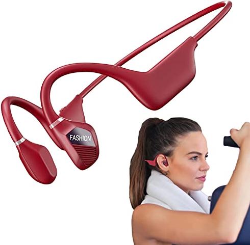 BHKC Draadloze sportheadset met open oor | Comfortabele en waterdichte beengeleiding Ear Headset | Gebruiksvriendelijke, zweetbestendige draadloze koptelefoon