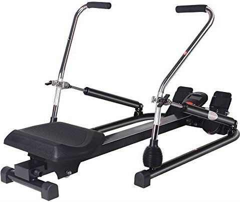 DJGA-JDFH Roeimachines, Roeimachine, Multifunctionele Scull Roeimachine, Workout Fitness Body Tonner Home Gym Training, met LCD-monitor, voor Home Gym (tweede generatie)