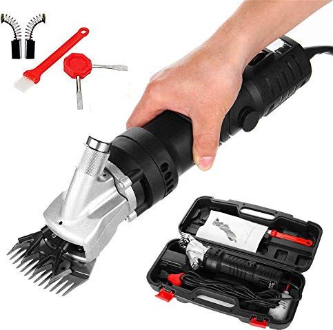 QHYTL Livestock Electric Clipper,Professional Heavy Duty Electric Sheep Shearing Machine Clippers,690W & 6 Speeds Adjustable Sheep Shears Grooming Supplies for Shaving Fur Wool in Livestock