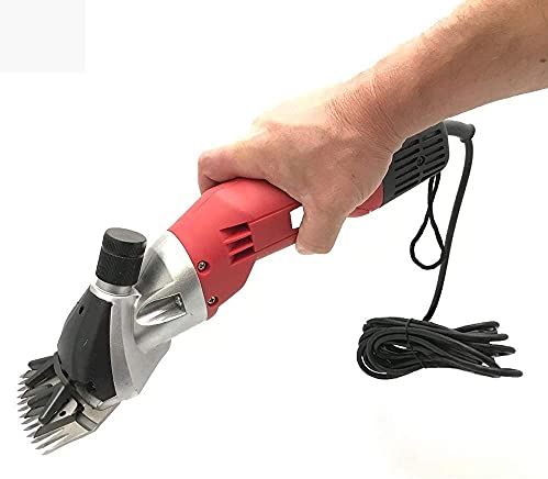 QHYTL Livestock Electric Clipper,Sheep Shearer 500W Electric Shearing Machine Pet Grooming Clippers Electric Wool Shears Horse Hair Scissors Farm Animal Haircut Shave Trimmer 13 Straight Tooth Blade 6 Mode