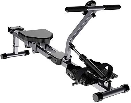 DJGA-JDFH Roeitoestellen, Opklapbare roeitrainer, Roeimachine voor thuisgebruik, Buikfitnessapparatuur, 12 weerstandsinstellingen, LCD-scherm, Max. Belasting 150 kg, voor kantoor, balkon, gymzaal