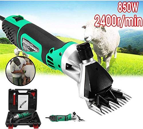 QHYTL Livestock Electric Clipper,Professional Heavy Duty Electric Sheep Shearing Machine Clippers,850W & 6 Speeds Adjustable Sheep Shears Grooming Supplies for Shaving Fur Wool in Livestock