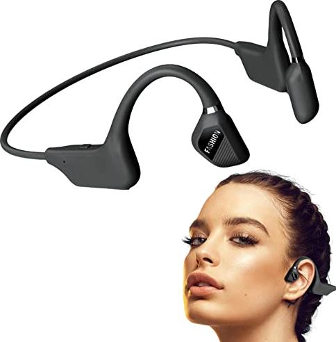 Generic Koptelefoon met open oor,Waterdichte en comfortabele draadloze hangende Ear Sports Headset | Draadloze sportheadset voor training Hardlopen Fietsen Gym