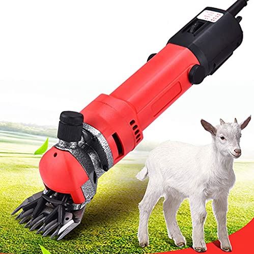 QHYTL Pet Farm Supplies Professional Heavy Duty Electric Sheep Shearing Machine Clippers,700W & 6 Speeds Adjustable Sheep Shears Grooming Supplies for Shaving Fur Wool in Livestock