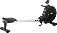 Gymrex Roeitrainer - opvouwbaar - 120 kg - zwart - aluminium / kunststof / staal - 4 kg vliegwiel