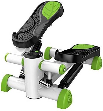 FMOPQ Exercise Bike Stepper Fitness Multi-Functional Treadmills Running Slimming Pedal Exerciser Mini Exercise Cross Trainer Weight Loss Machine (Green)