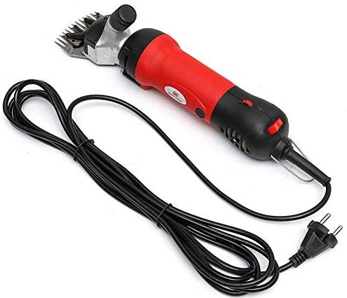 QHYTL Livestock Electric Shears,Professional Heavy Duty Electric Sheep Shearing Machine Clippers,850W & 6 Speeds Adjustable Sheep Shears Grooming Supplies for Shaving Fur Wool in Livestock,Red
