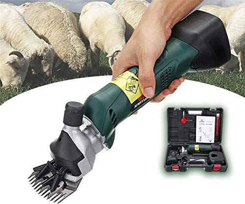 QHYTL Professional Cordless Electric Sheep Shearing Machine Clippers,200W & 4000mah Battery Sheep Shears Grooming Supplies for Shaving Fur Wool in Livestock,Backup Battery (Optional) and Free Suitcase,1