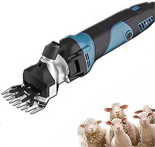 QHYTL Sheep Shearing Machine, Sheep Shears Electric Clippers, Wool Electric Fader for Shaving Fur Wool in Goats, Cattle, Farm Livestock Pet, 1300W 9 Straight Tooth