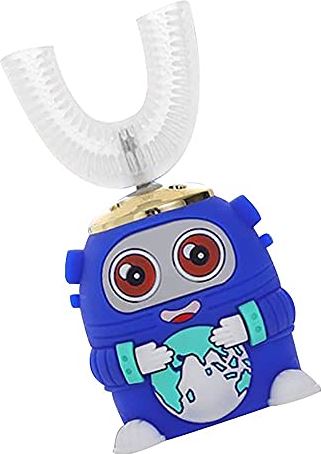 KAPOHU Children's tandenborstel Kinder U-vormige elektrische tandenborstel 5-speed vibratiemodus Sonic Automatische elektrische tandenborstel Kinder 360-graden USB Oplaadbare tandenbruden (Grootte: 2-