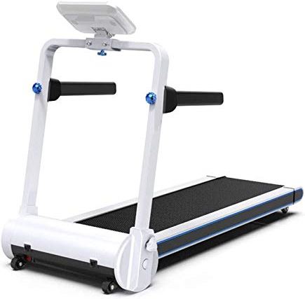 FMOPQ Multifunctional Electric Folding Treadmill with LCD Display and Wheel for Home Gym Cardio Fitness