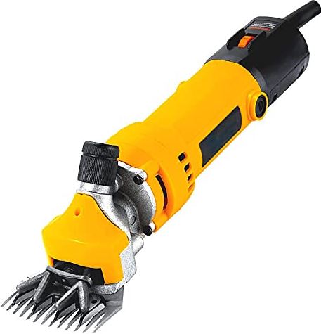 QHYTL Livestock Electric Clipper,1000W electric fader shearing machine 6 speeds electric scissors suitable for shaving sheep, goats and other livestock,13 straight tooth blade
