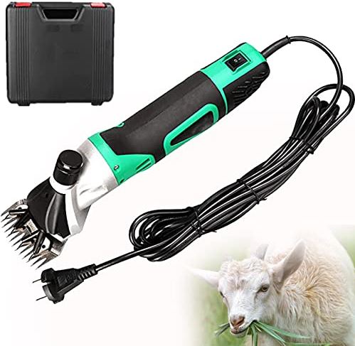 QHYTL Livestock Electric Clipper, Electric Shaving Scissors Professional Wool Fader 6 Speeds Animal Husbandry Supplies for Shaving Sheep, Goats, Cattle, Farm Animals