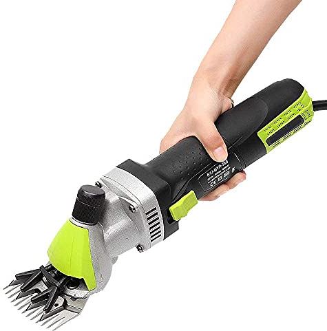 QHYTL Electric Sheep Shearers 850W Shearing Machine Professional Electric Clippers Farm Animal Livestock Pet Haircut Shave Trimmer Wool Scissors 6 Speed 13 Straight Tooth Blade