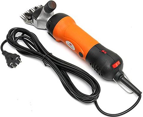 QHYTL Professional Heavy Duty Electric Sheep Shearing Machine Clippers,850W & 6 Speeds Adjustable Sheep Shears Grooming Supplies for Shaving Fur Wool in Livestock,UK Plug and Free Suitcase,Orange