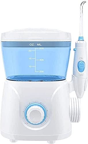 FMOPQ Desktop Water Flosser 8 Multifunctional Jet Tips and 10 Adjustable Water Pressure 600ml Dental Oral Irrigator Teeth Cleaner