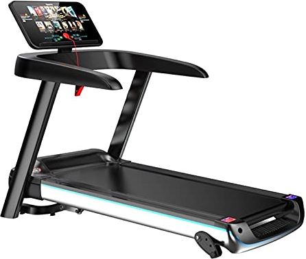 FMOPQ Exercise Portable Folding Treadmill with LCD Display 2.5HP Desk Treadmill for Home Gym Cardio Fitness