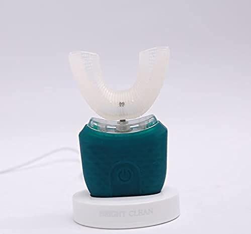 MORAIG Elektrische tandenborstel Sonische vibratiekam USB opladen Volwassen IPX7 Waterdicht Ultrasone Intelligentie Lui Automatisch U-vormig (Kleur: Roze)