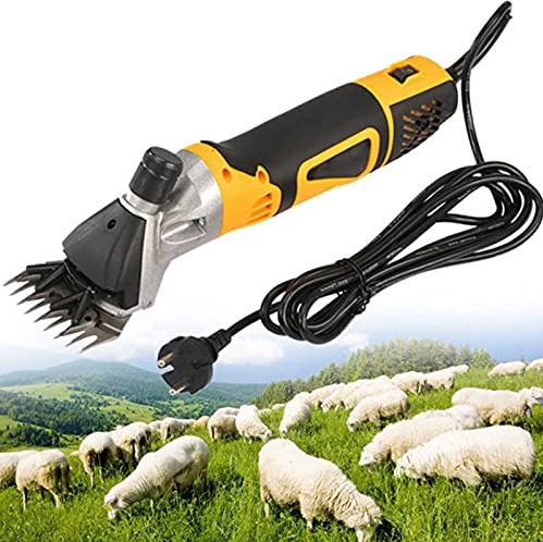 QHYTL Livestock Electric Clipper, Electric Shaving Scissors Professional Wool Fader 6 Speeds Animal Husbandry Supplies for Shaving Sheep, Goats, Cattle, Farm Animals