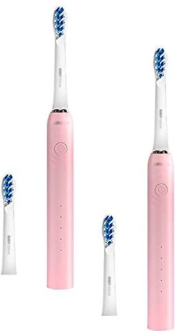 KAPOHU Elektrische tandenborstel volwassen elektrische tandenborstel volwassen oplaadbare Sonic zachte tandenborstel oplaadbare elektrische tandenborstel met druksensor (2) (kleur: B) (Color : C)