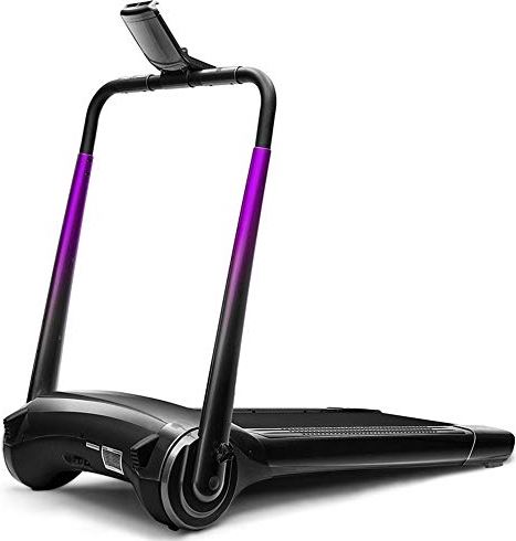 FMOPQ Beginner Treadmill Intelligent Treadmill Household Multi-function Mini Folding Electric Ultra-quiet Installation-free Home Fitness Gym Indoor Use Widely Used (Color : Purple Size : 136x54x69.5cm)