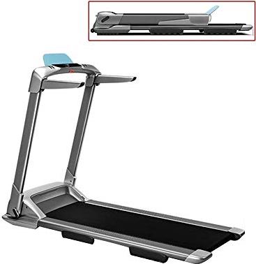 FMOPQ Folding Treadmill with Device Holder Shock Absorption Multifunctional Silent Indoor Fitness Motorised Home Exercise Load Bearing 120KG