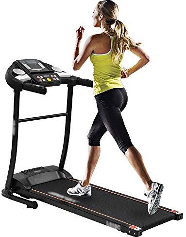 FMOPQ Treadmill Folding Electric Treadmill for Home Use with LCD Console Anti-Slip Belt Walking Machine Portable Gym Equipment for Fitness Workout