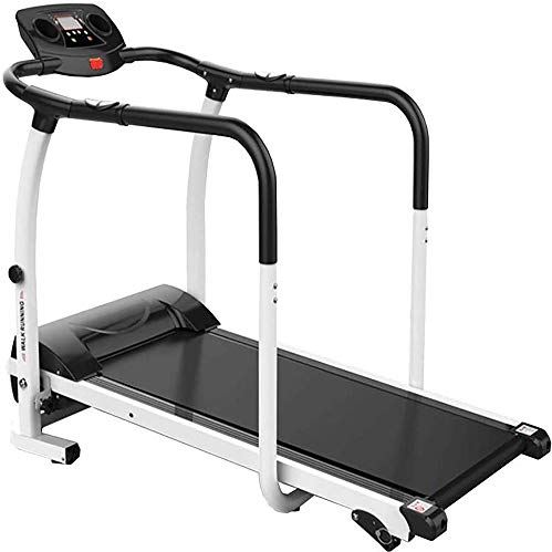FMOPQ Treadmills Cardio Training Electric Folding Treadmill for Home Folding Treadmill for Home 3 Levels of Inclination Can Be Adjusted Aerobic Fitness for The Elderly Extra Long Handle