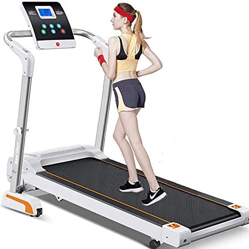 FMOPQ Folding Treadmill for Home Portable Electric Treadmill Running Exercise Machine Compact Treadmill Foldable Heart Rate Monitor 5Inch Screen for Small Apartments and Offices