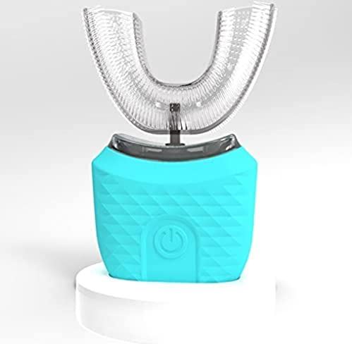 MORAIG Elektrische tandenborstel Sonische vibratiekam USB opladen Volwassen IPX7 Waterdicht Ultrasone Intelligentie Lui Automatisch U-vormig (Kleur: Roze)