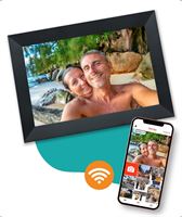 Pora&co Digitale fotolijst met WiFi en Frameo App – Fotokader - 10 inch - Pora – HD+ -IPS Display – Zwart - Micro SD - Touchscreen