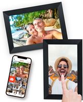 Pora&co Digitale fotolijst met WiFi en Frameo App – Fotokader - 8 inch - Pora – HD+ -IPS Display – Zwart - Micro SD - Touchscreen