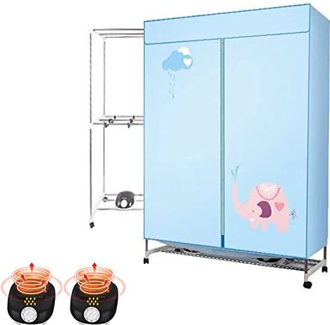 BeiLiHe Dubbele 1000W Verwarmde Wasdroger Warme Lucht Drogende Garderobe 2 Niveaus van Ruimte 15kg Grote Capaciteit Elektrische Airer Wasdroger (Size : A)