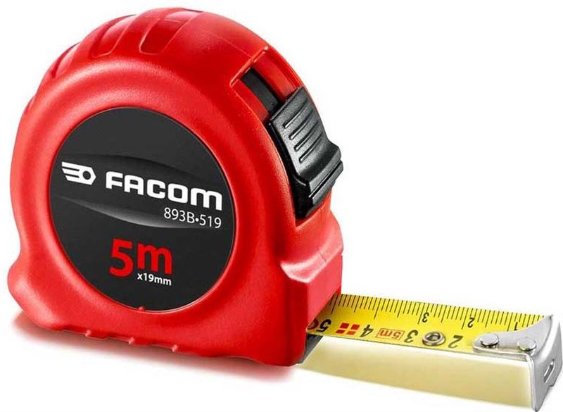 FACOM Dubbelzijdig Meetlint RED Series met ABS-behuizing 5m/19mm - 893B.519PB