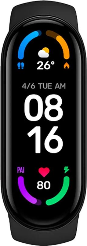Xiaomi Mi Smart Band 6 activity tracker | Smartwatch voor heren en dames | 30 Fitness Modus | 14 Dagen Batterijduur | Harstagmeting | Met Magnetisch oplaadkabel | Smart Band | zwart