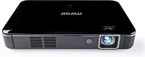 Miroir - Mini-projector HD Pro 1280 x 720 p met resolutie 400 Lumen, videoprojector USB-C-ingang voor video en opladen, ideaal voor werk, gaming en thuisbioscoop - zwart