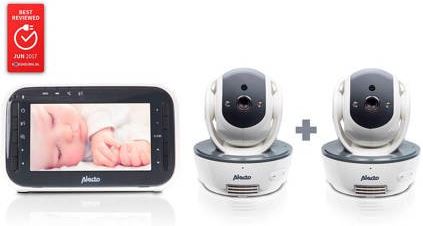 Alecto DVM-200/201 babyfoon met 2 camera’s en 4.3' kleurenscherm