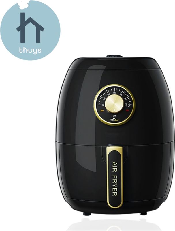 Thuys Air Fryer - Heteluchtfriteuse - Braden - Grillen - Bakken - 3L - 1350W - Zwart