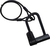 Maxx-Locks Huntly Beugelslot - Fietsslot ART 2 - 20cm -Inclusief 100cm Kabel - Zwart