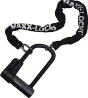 Maxx-Locks Huntly Beugelslot - Fietsslot ART 2 - 20cm -Inclusief 90cm Ketting - Zwart