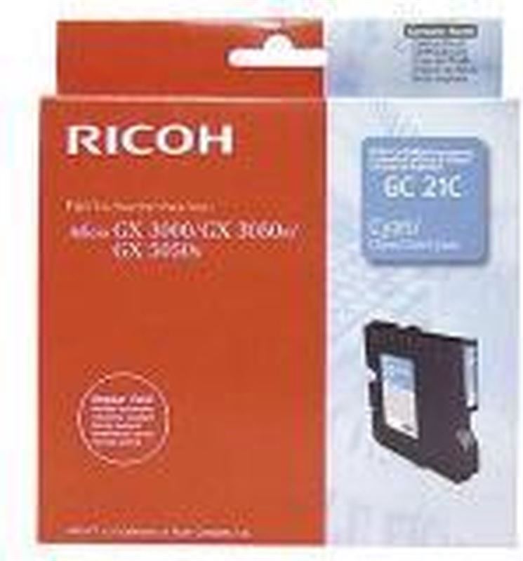 Ricoh GC-21C gel cartridge cyaan standard capacity 1.000 pagina's 1-pack