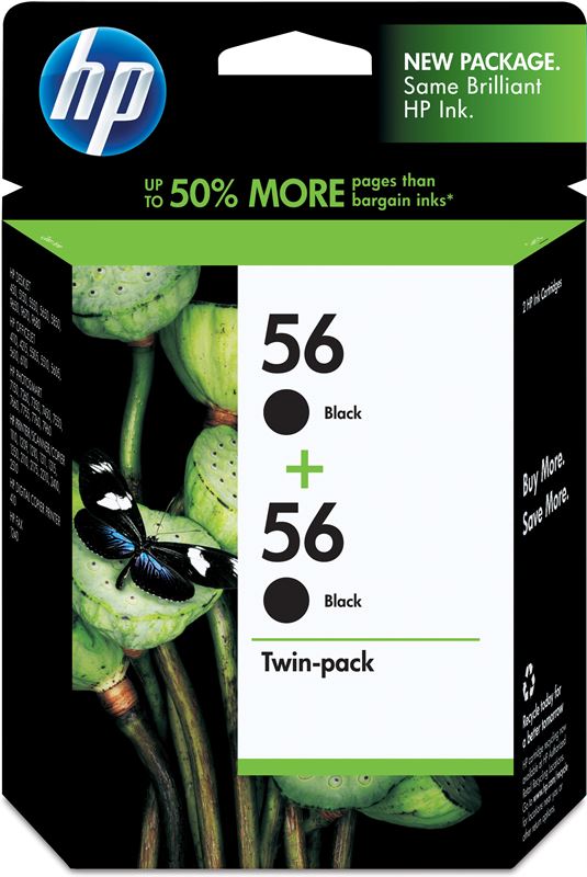 HP 56 2-pack Black duo pack / zwart