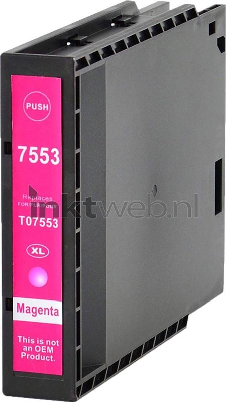 FLWR - Inktcartridge / T7553 / Magenta - Geschikt voor Epson
