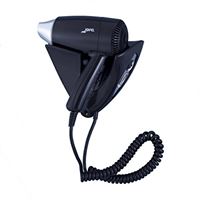 Jofel AB65180NC haardroger met wandhouder, zwart/chroom