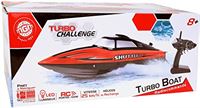 TURBO CHALLENGE Op afstand bestuurde boot, verlicht, 25 km, bereik 100 m - 094117, rood - 35 cm, elastisch vanaf 8 jaar - 4, 1,5 V, inclusief pijlen, 094117, rood