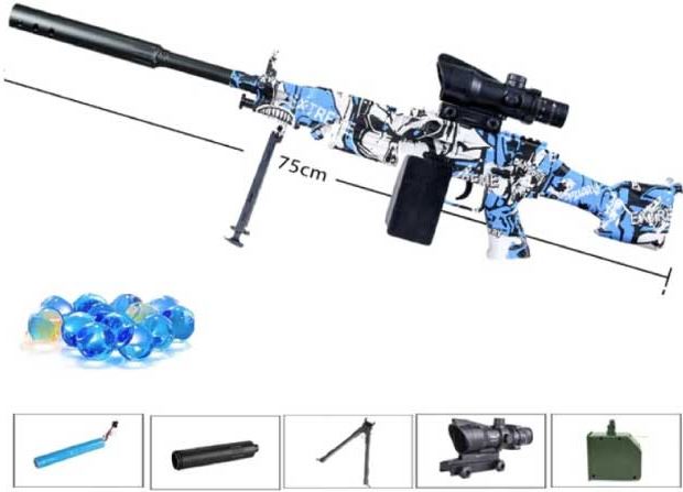 Csnoobs Elektrische Gel Blaster Met 10 000 Balletjes M249 Model Water