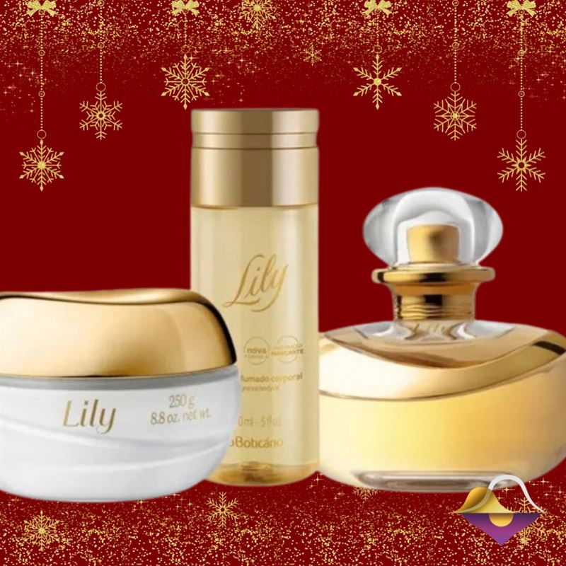 o Boticario O Boticário, Cadeau Set Lily Luxury- Eau de Parfum + Satijn hydraterende creme + Body Oil