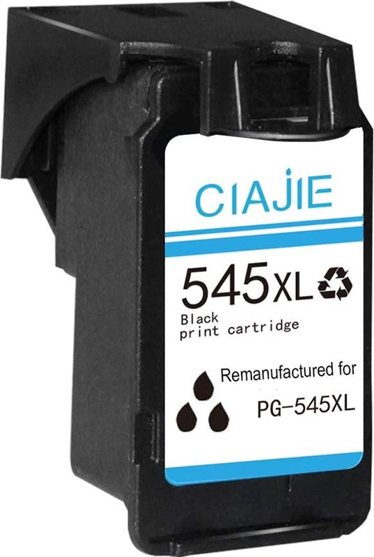 Canon CIAJIE Gereviseerde Compatibel met 545XL PG545Inkt Cartridges voor Pixma IP2850 MG2450 MG2550 MG2550S MG2950 MX495 TS205 TS305 TS3150 IP2800 TR4550 (1 Zwart)