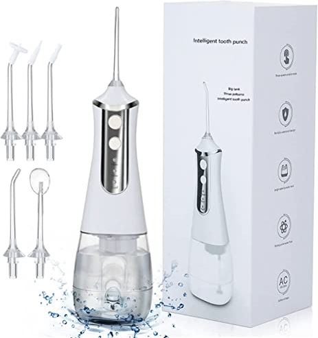 MORAIG Water flosser voor tanden draadloos 350 ml spuitwater floss USB Hoge waterdruk Efficiënte reiniging voor slechte adembeugels tandbederf