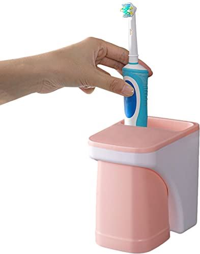 Zoshnih Wand tandenborstelhouder,Magnetische wandgemonteerde tandenborstel voor badkamer | Elektrische tandenborstel en tandpastahouder Zelflozend ontwerp voor ruimtebesparing en eenvoudige